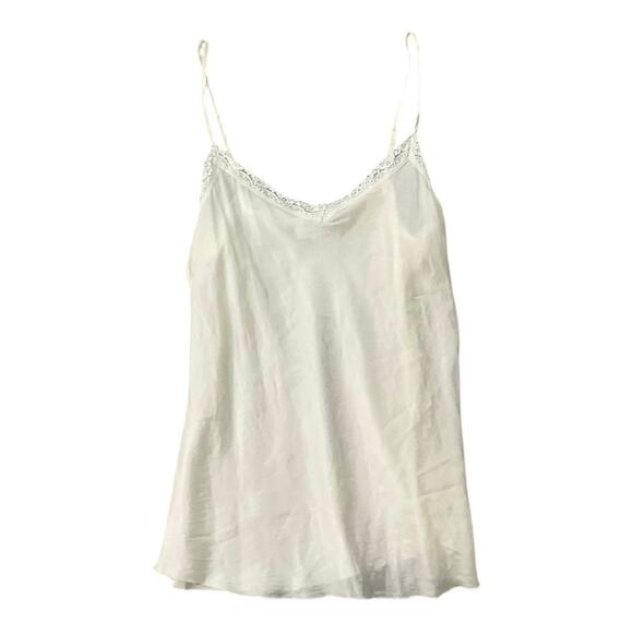 Johnny Was Silk Tank Women Medium Cream - Picture 2 of 5